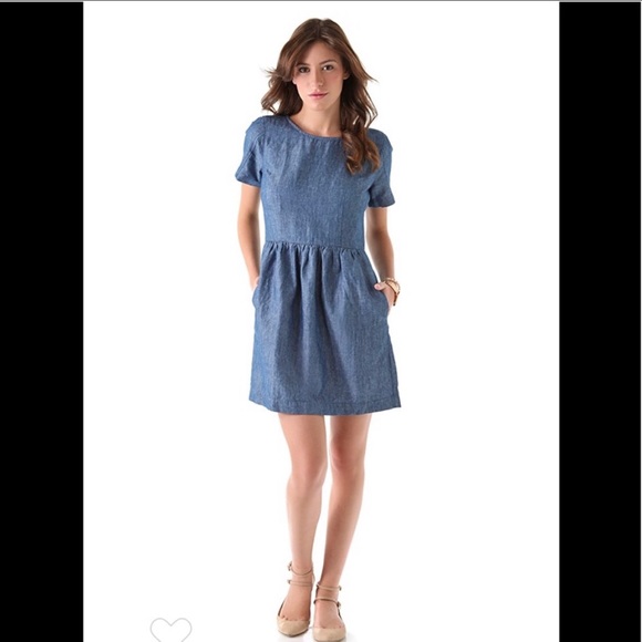 Madewell Chambray Songbird Dress - Picture 3 of 10